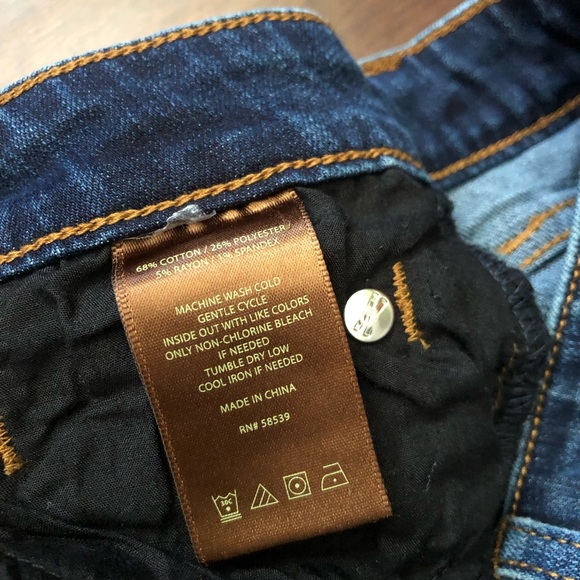 Kut from the Kloth Dark Blue Straight Jeans - Picture 7 of 8